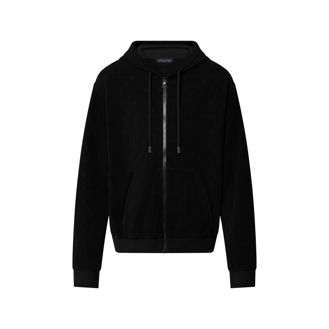 Monogram French Terry Zip-Through Hoodie - Ready-to-Wear 1ABJ65